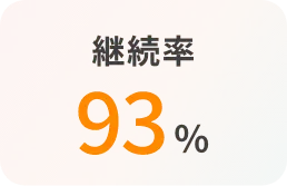 継続率93%